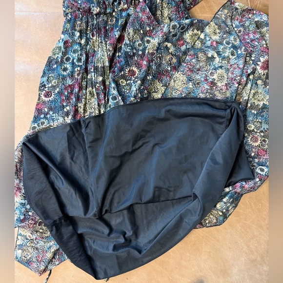 Vintage Batwing Sleeve Floral Midi Dress Women’s Size 9/10 Runs Smaller - Picture 7 of 7